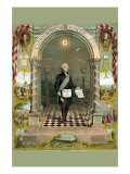 Symbols Masonic - Washington As a Master Mason