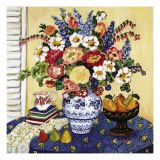 Ann's Favorite Blue And White Floral