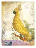 Vintage Botanical Cockatoo Print