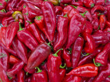 Close Up of Chillies in the Bazaar of Osh  Kyrgyzstan  Central Asia  Asia