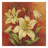 Crimson Lilies I