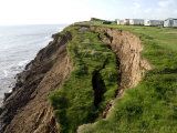 Coastal Erosion with Active Landslips in Glacial Till  Holderness Coast  Humberside  England