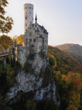 Castle Liechtenstein  Schwaebische Alb  Baden-Wurttemberg  Germany  Europe
