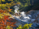 Steam Fumaroles  Jigokudani Geothermal Area  Noboribetsu Onsen  Shikotsu-Toya National Park  Japan