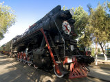 Front of an Old Locomotive  Railway Museum  Tashkent  Uzbekistan  Central Asia  Asia