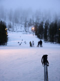 Pyha-Luosto Ski Resort at Dusk  Finnish Lapland  Finland  Scandinavia  Europe