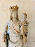 Virgin and Child in Notre Dame Du Bec Benedictine Abbey  Le Bec Hellouin  Eure  Normandy  France