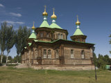 Russian Orthodox Church in Karakol  Kyrgyzstan  Central Asia