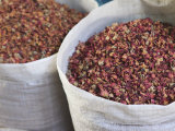 Dried Rose Petals for Sale in the Spice Souk  Deira  Dubai  United Arab Emirates  Middle East