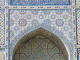 Detail of Shah-I-Zinda Necropolis  Samarkand  UNESCO World Heritage Site  Uzbekistan  Central Asia
