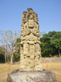 Great Plaza  Stela A  Ruins of Copan  UNESCO World Heritage Site  Honduras  Central America