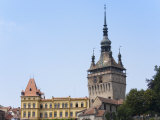 Clock Tower  Sighisoara  UNESCO World Heritage Site  Transylvania  Romania  Europe