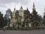 Magnificent Cathedral of the Holy Ascension  Almaty  Kazakhstan  Central Asia  Asia