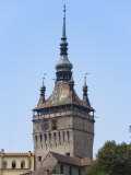 Clock Tower  Sighisoara  UNESCO World Heritage Site  Transylvania  Romania  Europe