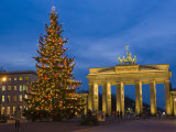 Brandenburg Gate at Christmas Time  Berlin  Germany  Europe