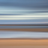 Abstract Image of the View from Alnmouth Beach to the North Sea  Alnmouth  England  UK