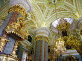 Interior of Cathedral of Ss Peter and Paul  St Petersburg  Russia