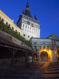 Clock Tower  Sighisoara  UNESCO World Heritage Site  Transylvania  Romania  Europe