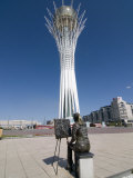 Bayterek Tower  Landmark of Astana  Astana  Kazakhstan  Central Asia  Asia