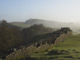 Walltown Crags Looking East  Hadrians Wall  UNESCO World Heritage Site  Northumberland  England