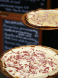 Flammekuche also known as Tarte Flambe  Strasbourg  Alsace  France