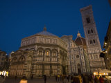 Giotto's Bell Tower and Cathedral (Basilica Di Santa Maria Del Fiore)  Florence  Tuscany  Italy