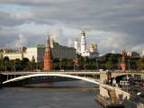 View over the Kremlin and the Moskva River  Moscow  Russia  Europe