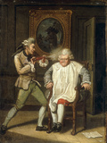 Dr Johnson with the Barber
