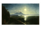 View of the Bay of Naples with the Castel del'Ovo as seen from Posillipo  1892