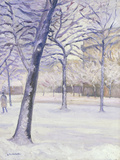 Parc sous la Neige  Paris  c1888