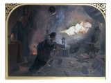 The Earl of Surrey 'Beholding the Fayre Geraldine in the Magic Mirror'  1853