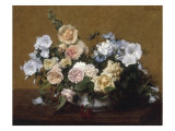 Bouquet de Roses et d'autres Fleurs  1889