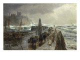 Peel Harbour  Isle of Man  1875