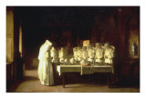 Sisters of Charity saying Grace before a Meal at the Hospice in Beaune  France