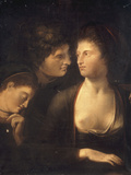 Lysander with Helena and Hermia from 'A Midummer Night's Dream'  c1780-85