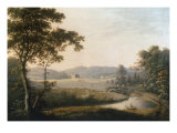 River Landscape with View of Hayton Hall  Yorkshire