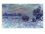 Hiver sur la Seine  Lavacourt