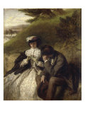 Lovers by a Waterfall