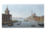 Venice  the Entrance to the Giudecca  with the Punta della Dogana and San Giorgio Maggiore