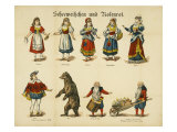 Figures of Snow White and Rose Red