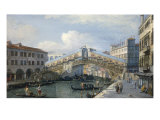 Venice  the Grand Canal  the Rialto Bridge from the South