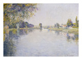 Vue de la Seine et de la Rive d'Argenteuil  vers le Pont de Bezons  c1887