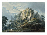 Okehampton Castle  Devon  1791