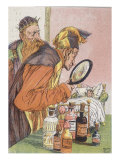 Tom Thumb: The Doctor Uses a Magnifying Glass in Order to See Tom Thumb