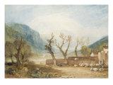 Mont Blanc from the Bridge of St Martins  Sallanches  c1807
