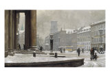 Figures entering the Law Courts  Nytorv Copenhagen  1924