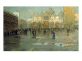 Piazza San Marco after the Rain  Venice  1914