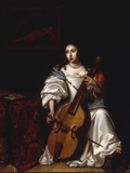 A Young Lady Playing a Violoncello