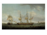 A Frigate of the Honourable East India Company in Two Positions off the Indian Coast