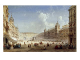 A View of the Plaza Mayor  Madrid